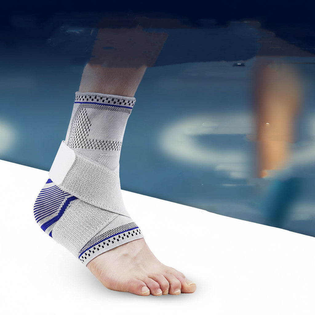 Adjustable ankle support compression wrap