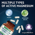 Zinc Magnesium Complex Capsules label | Snagworthy.store