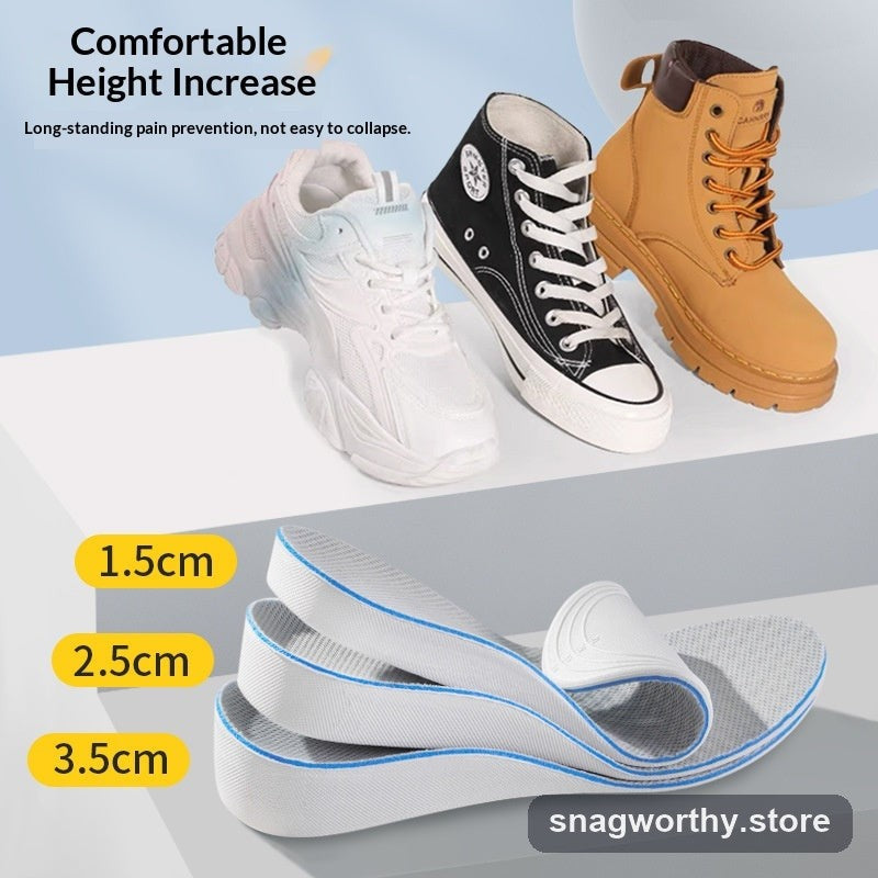 LiftStep height insoles with sneakers and boots