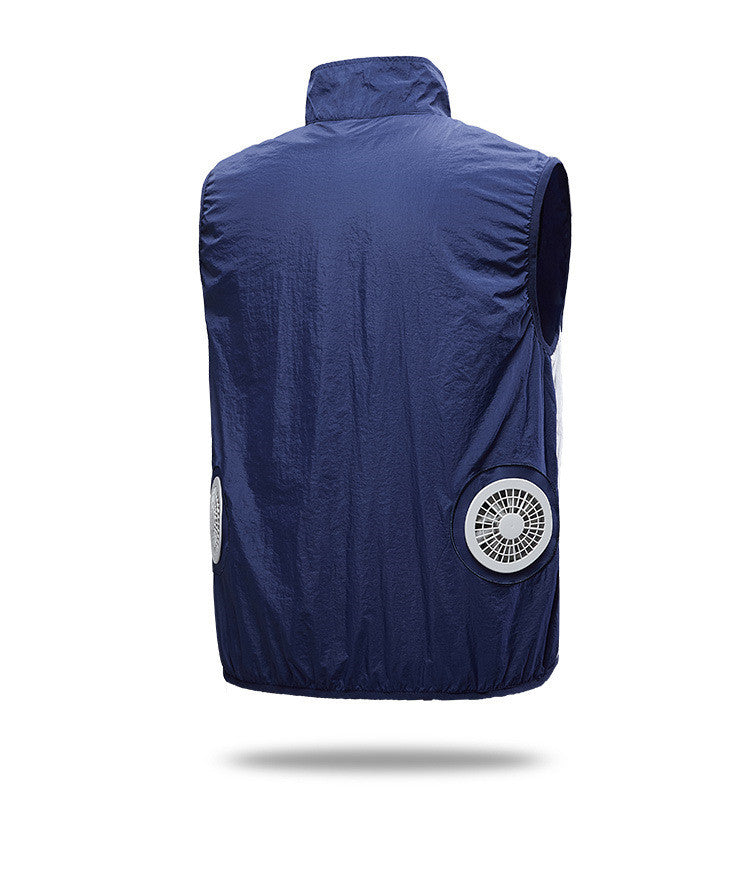Cooling Fan Vest dual fan back detail