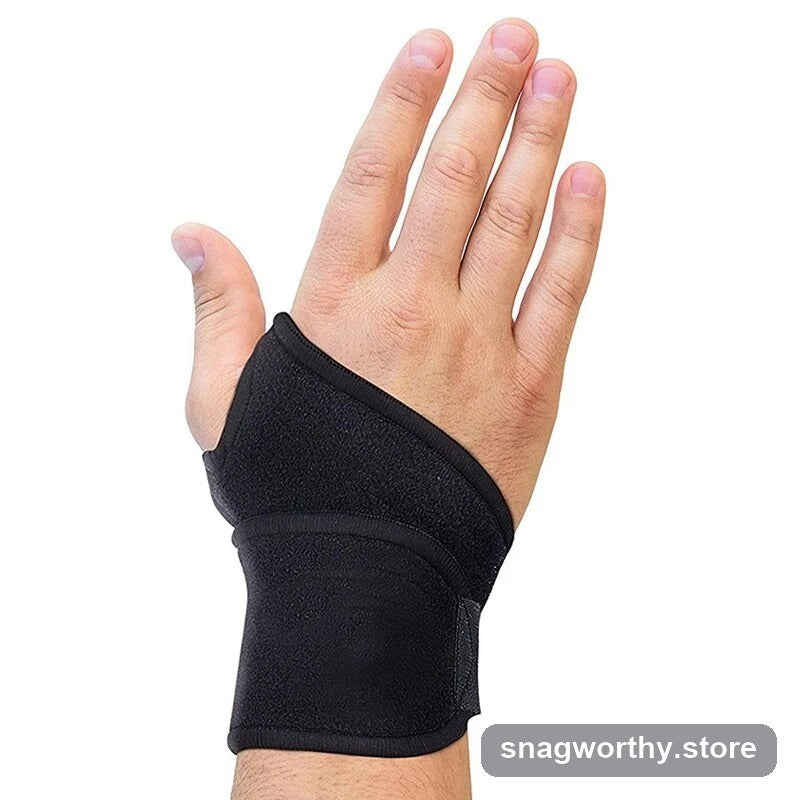 Wrist compression brace on hand