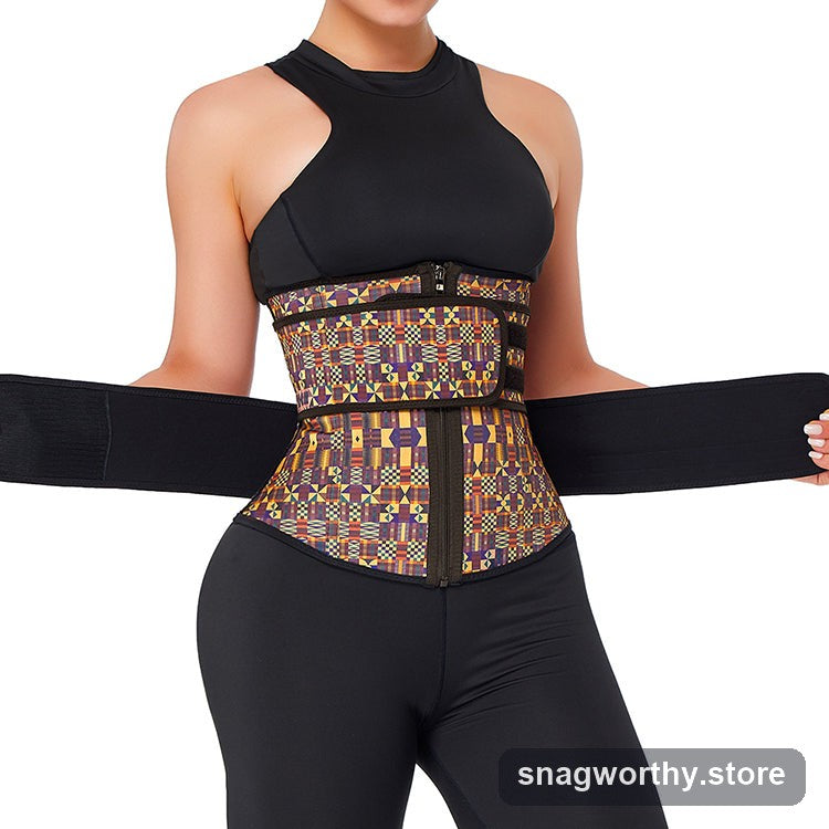 ContourFit Waist Shaper Belt strap tightening | Snagworthy.store